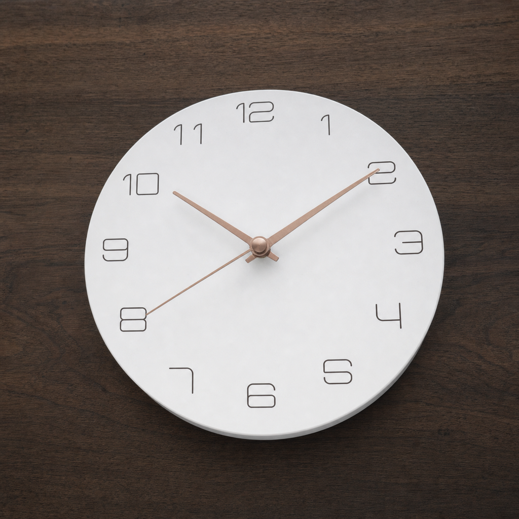 Silent Open Numeric Wall Clock