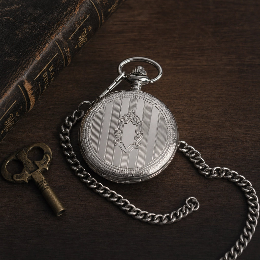 Pocket Watch Open Face Skeleton