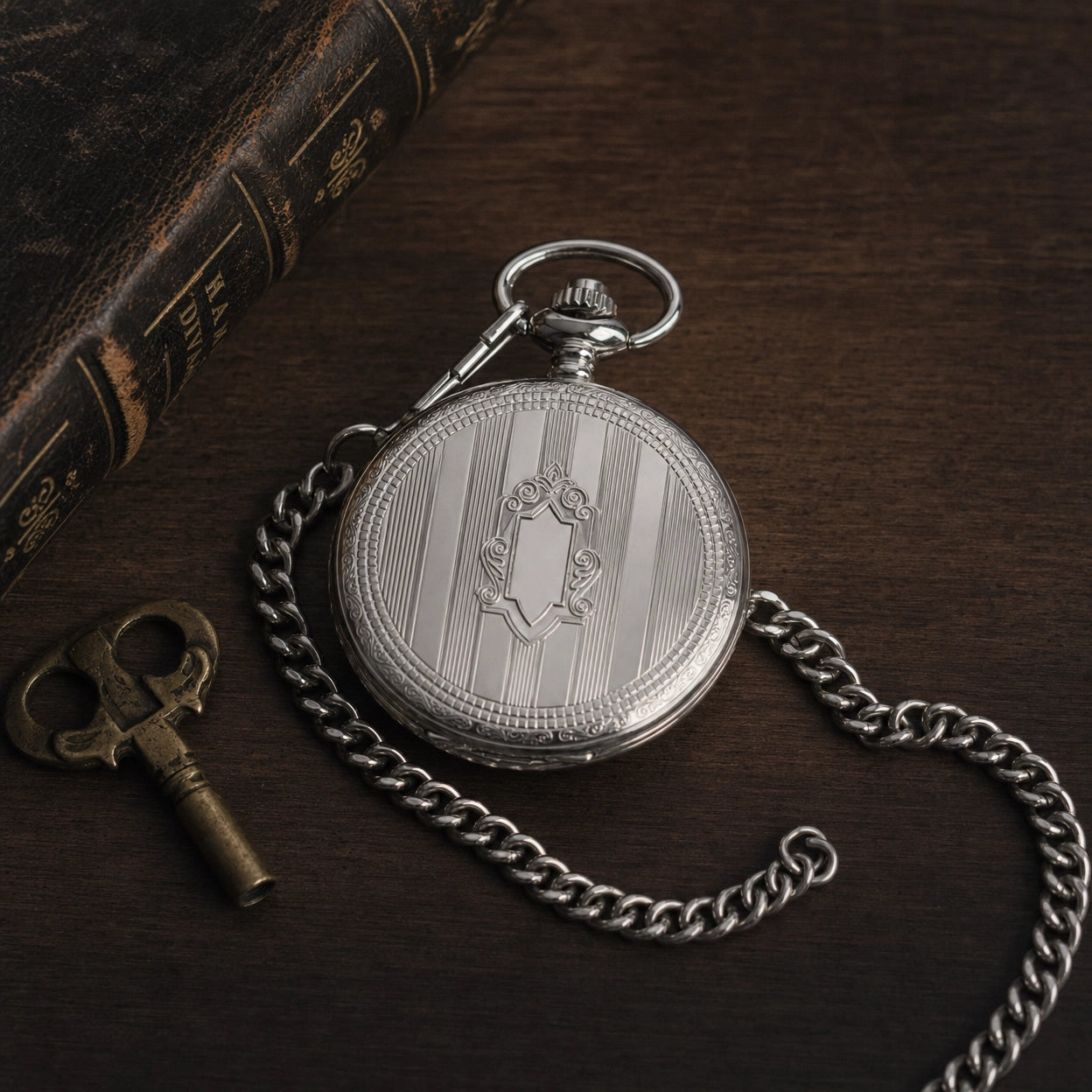 Pocket Watch Open Face Skeleton