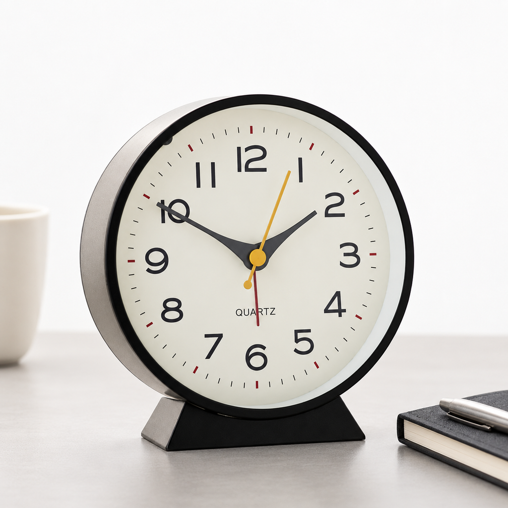 Classic Twin Bell Silent Alarm Clock