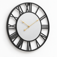 Modern Mirrored Wall Clock Silent