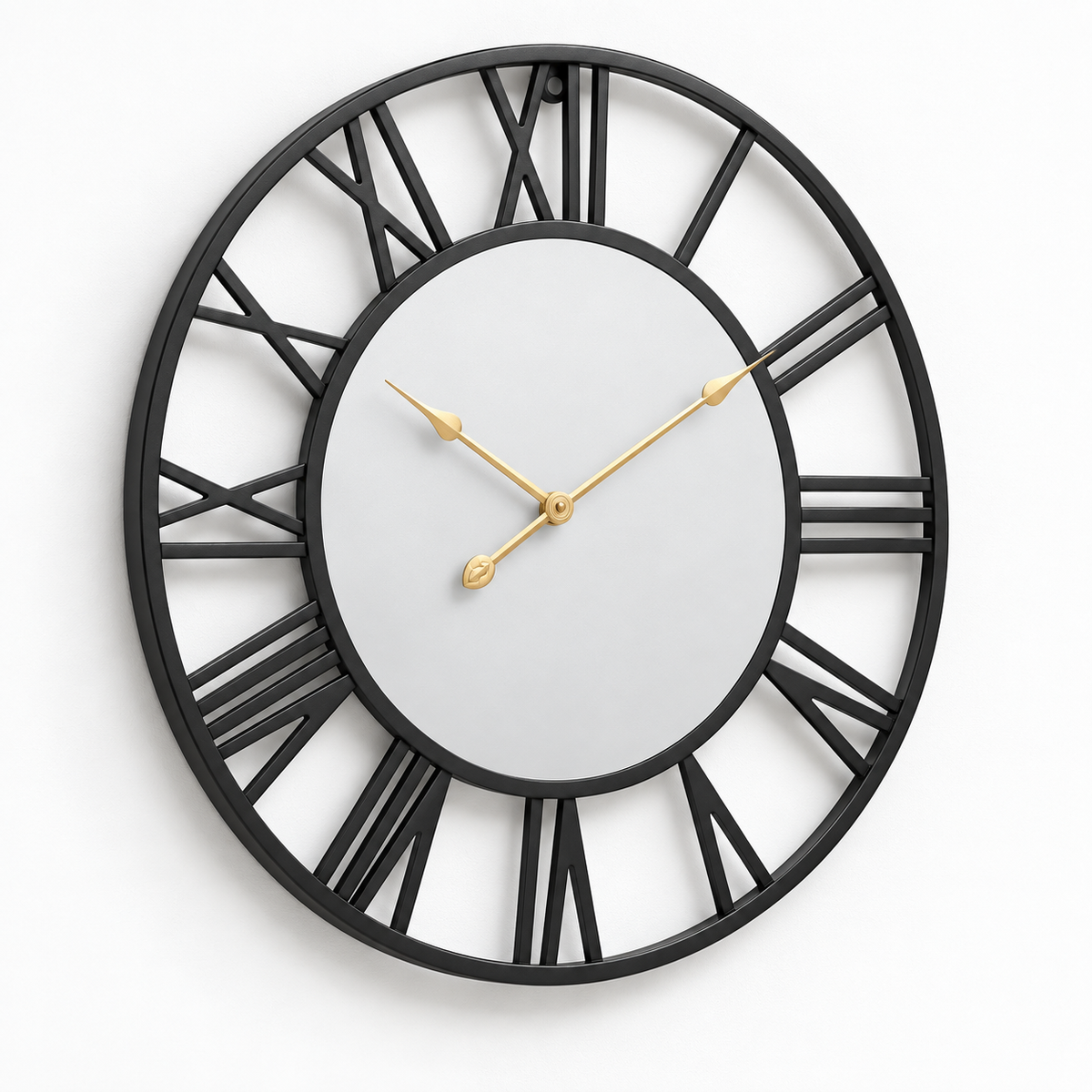Modern Mirrored Wall Clock Silent