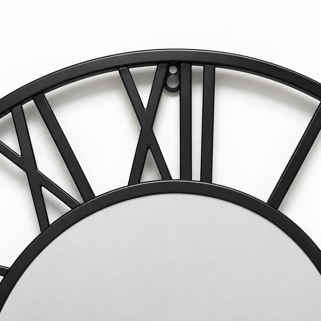 Modern Mirrored Wall Clock Silent