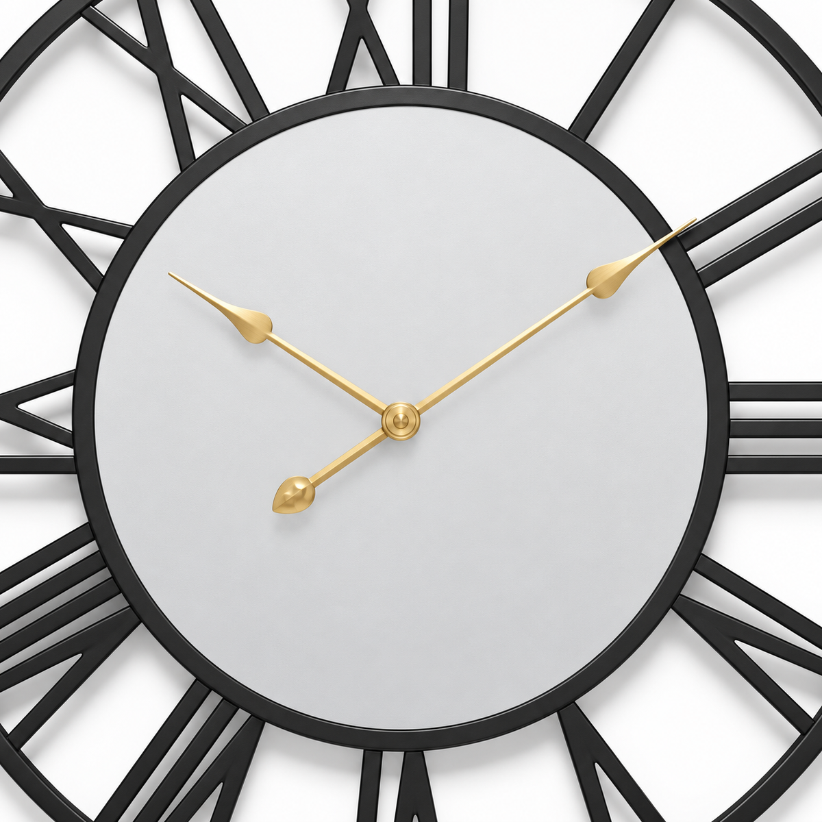 Modern Mirrored Wall Clock Silent
