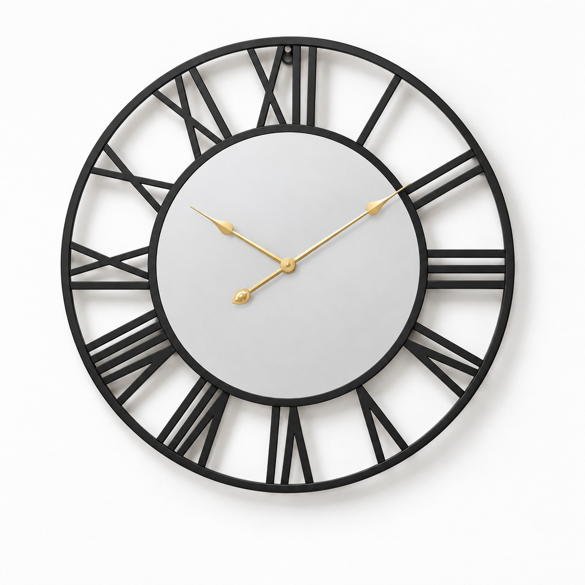 Modern Mirrored Wall Clock Silent
