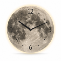 Modern Lunar LED Wall Clock
