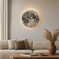 Modern Lunar LED Wall Clock