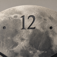 Modern Lunar LED Wall Clock