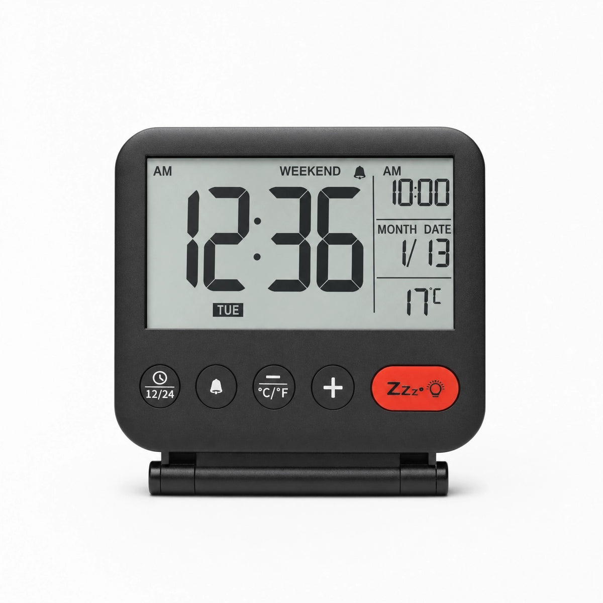 Travel Alarm Clock Portable Compact