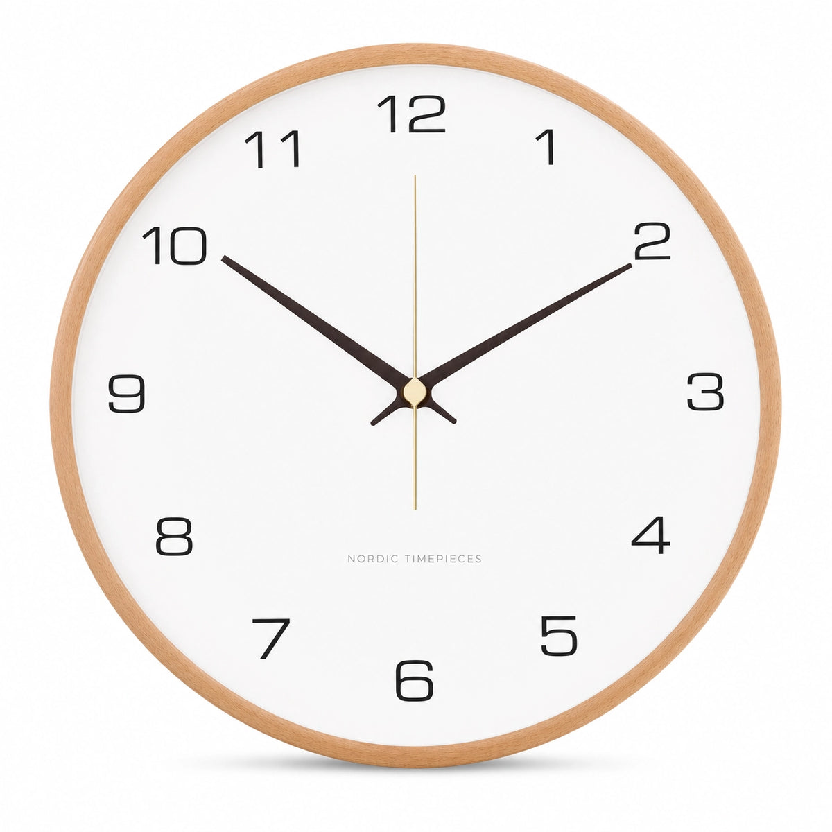 Scandinavian Solid Wood Wall Clock