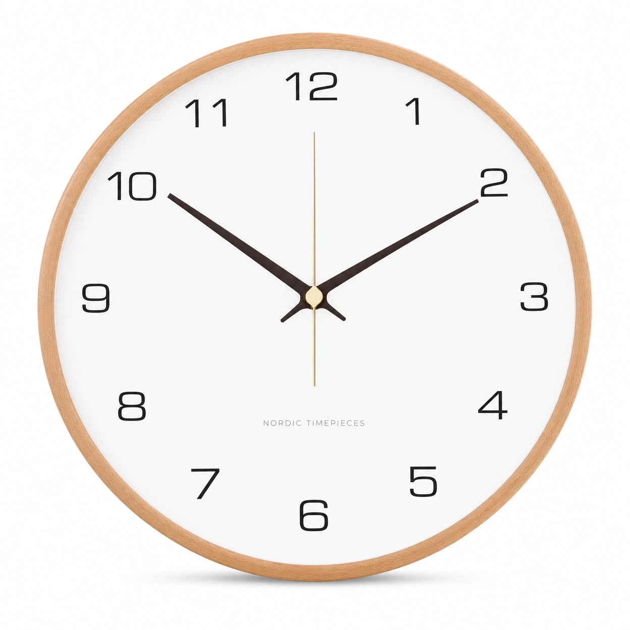 Scandinavian Solid Wood Wall Clock