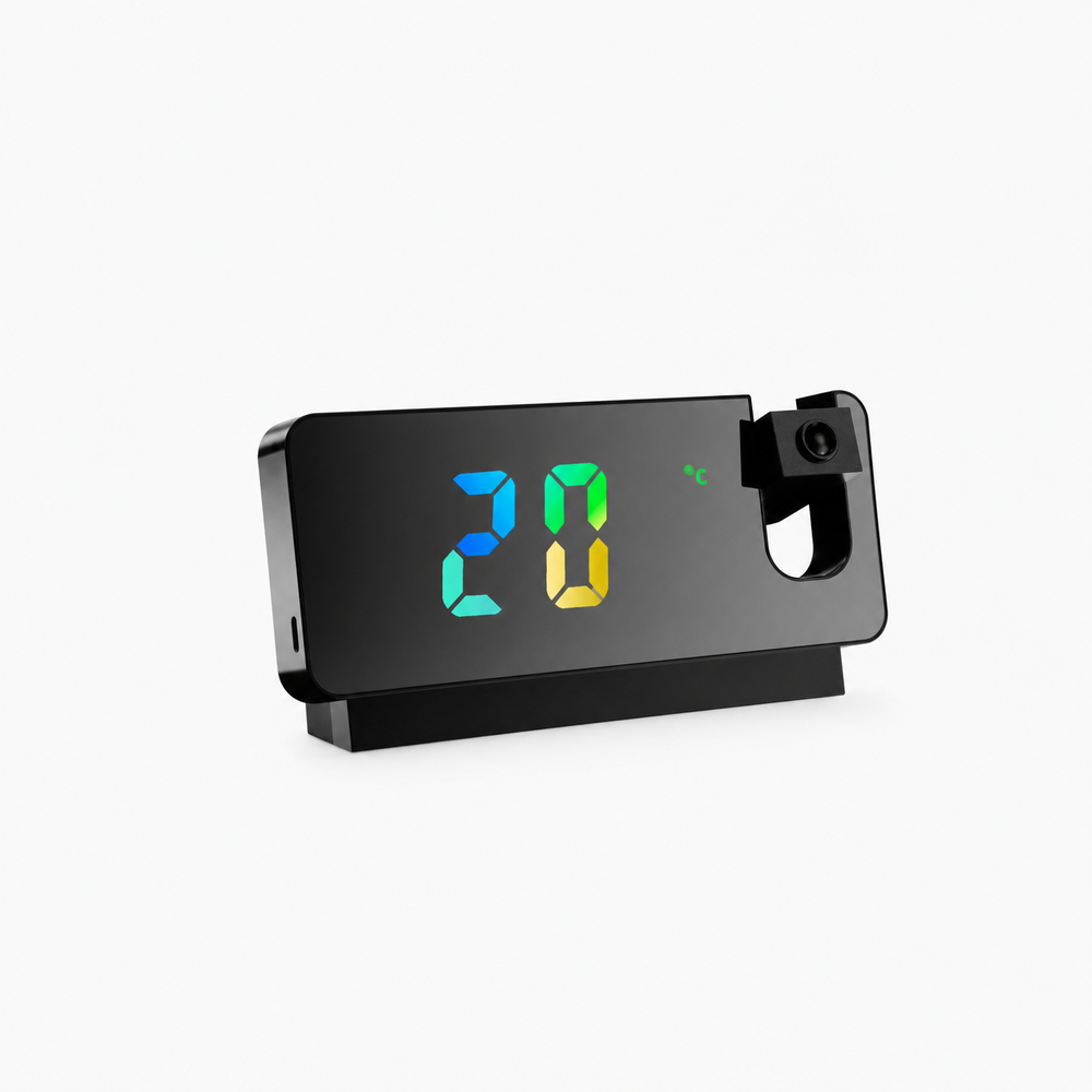 Alarm Clock 180 Degree Projector Display