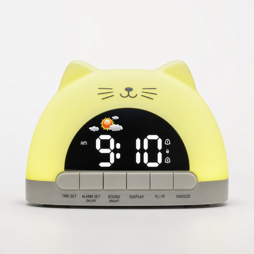 Kids Alarm Clock Digital Night Light