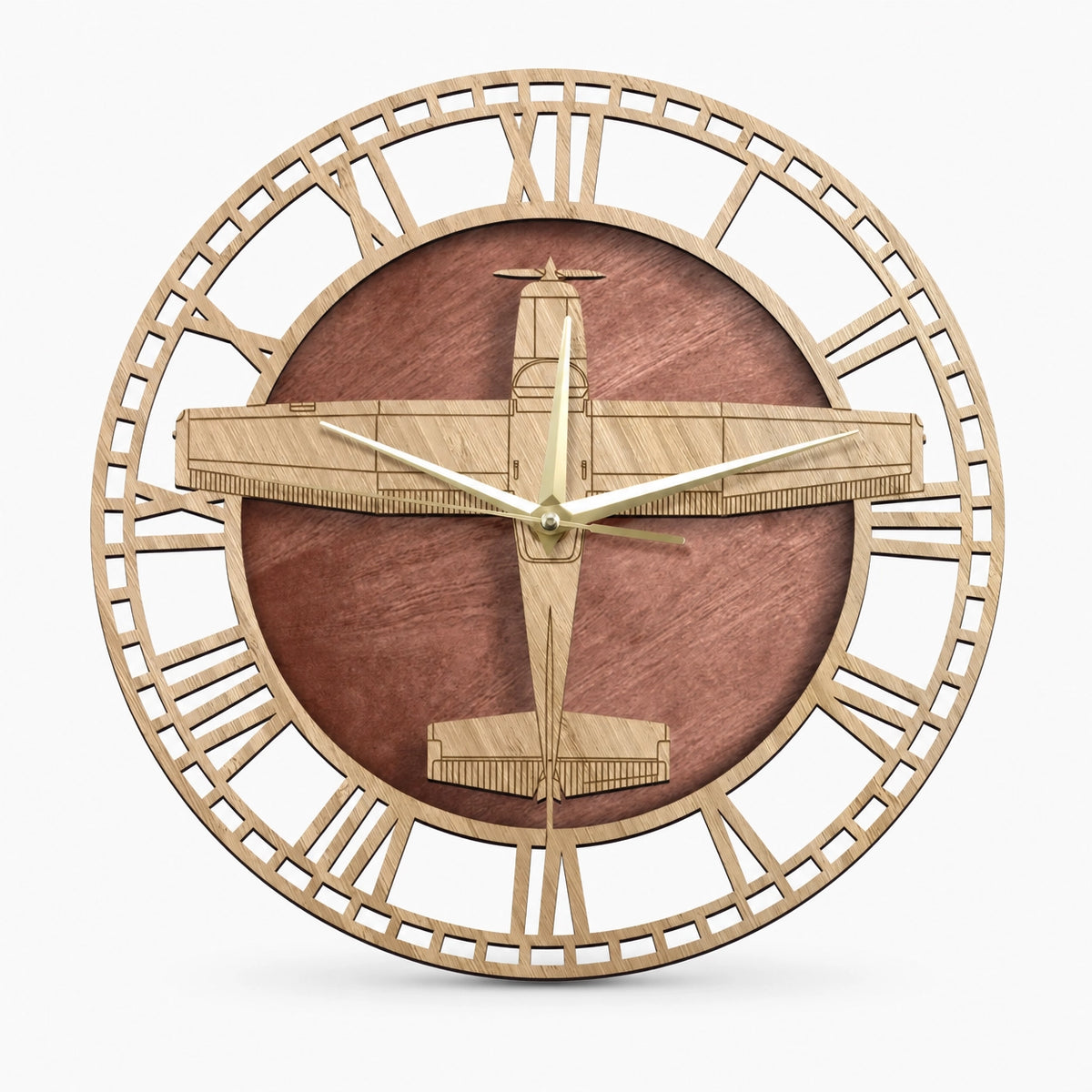Modern Airplane Motif Wall Clock