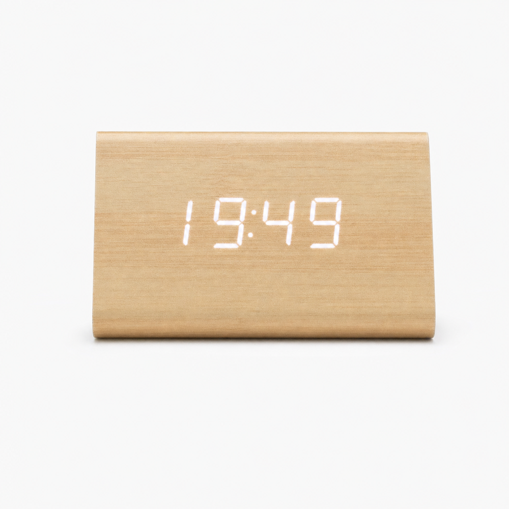 Modern Triangular LED Alarm Clock