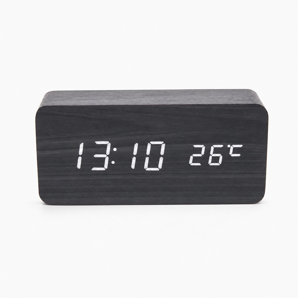 Wooden Digital Alarm Clock Multifunction