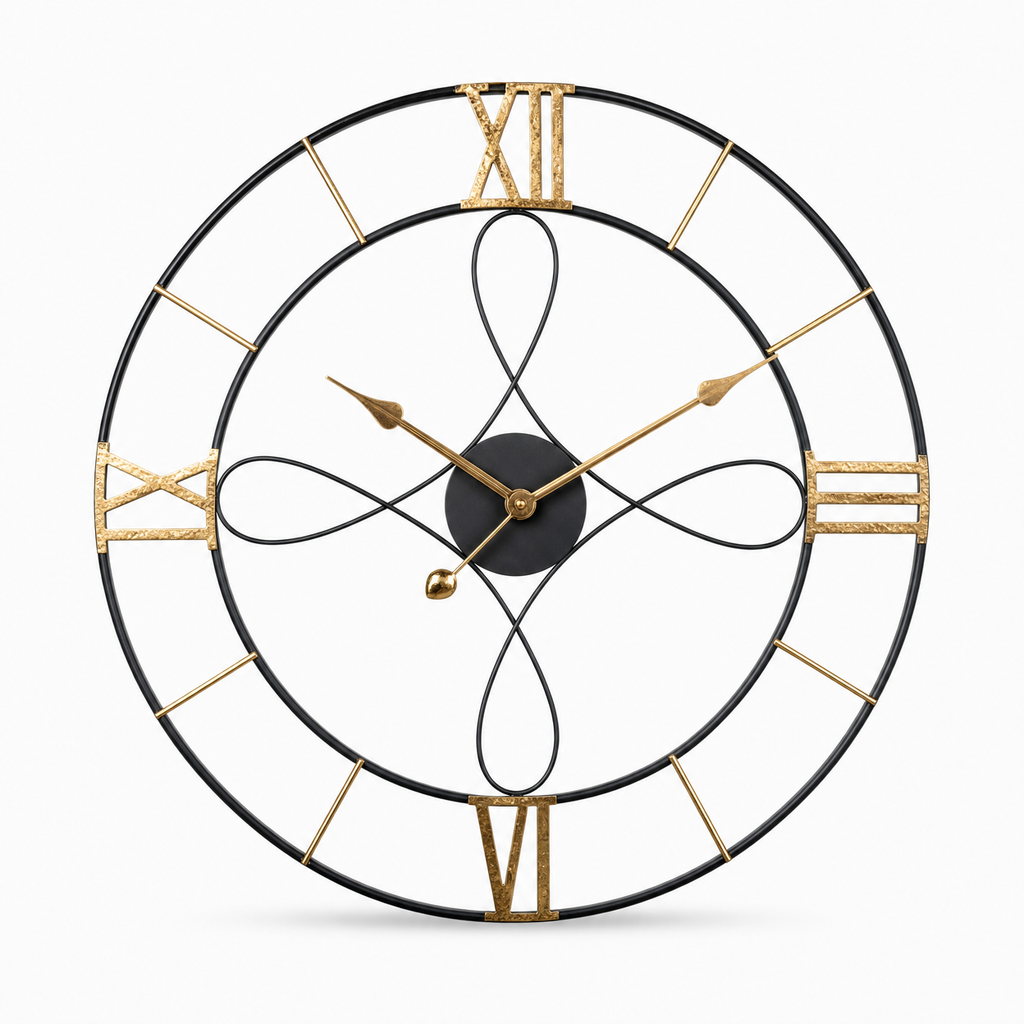 Wall Clock Vintage Roman Numerals