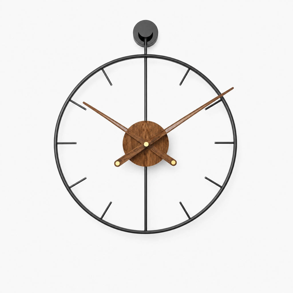 Open Frame Wall Clock Silent