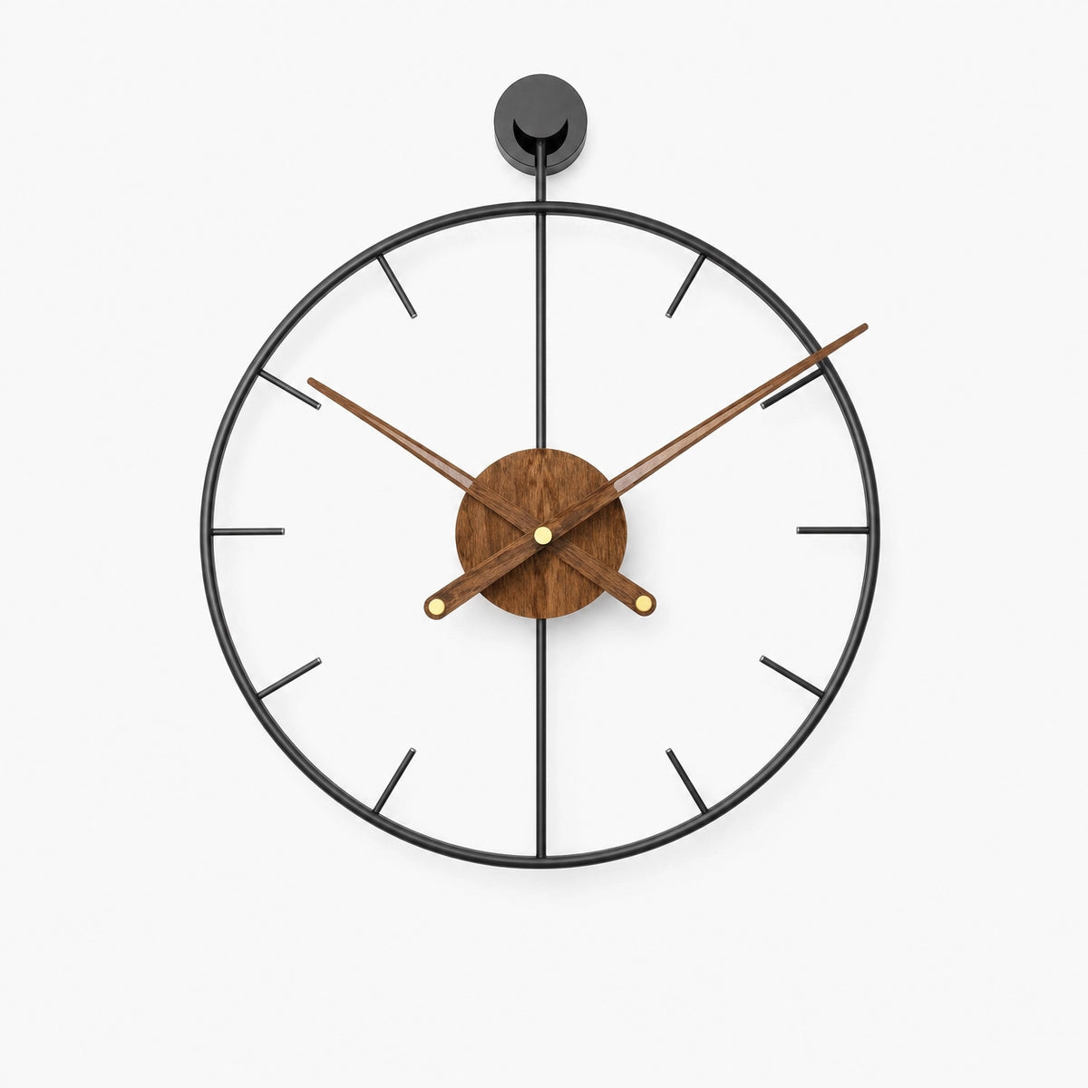 Open Frame Wall Clock Silent