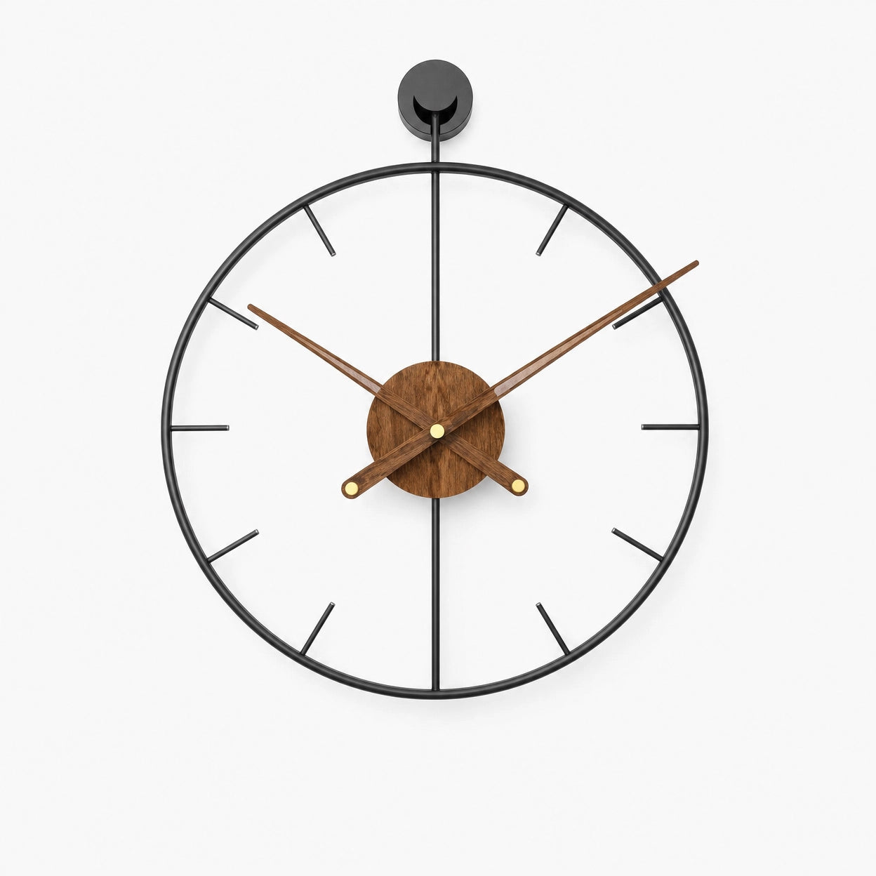 Open Frame Wall Clock Silent