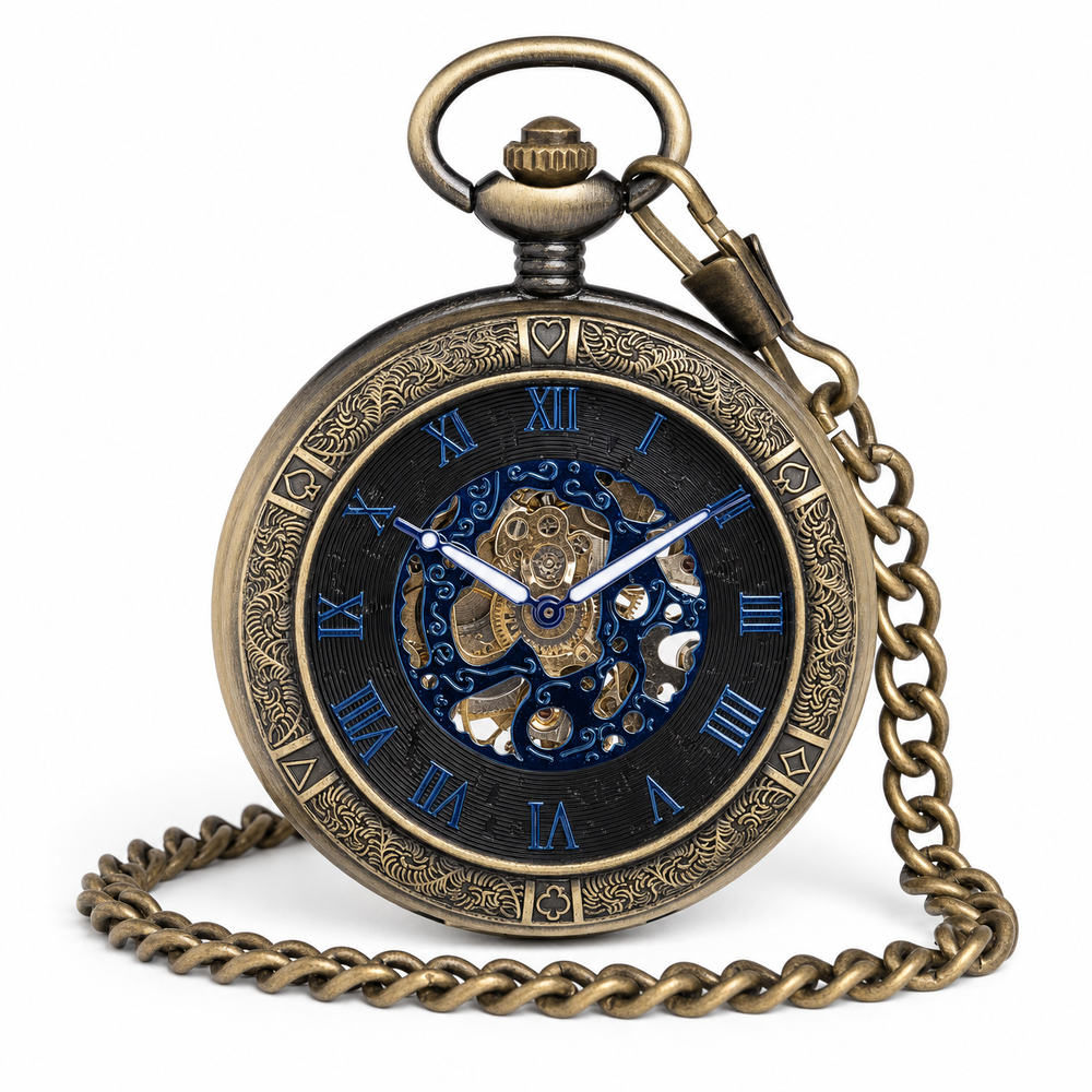 Hunter Case Pocket Watch Roman Numerals