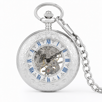 Skeleton Mechanical Pocket Watch For Him