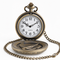 Vintage Quartz Open Face Pocket Watch