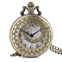 Vintage Astral Compass Skeleton Pocket Watch