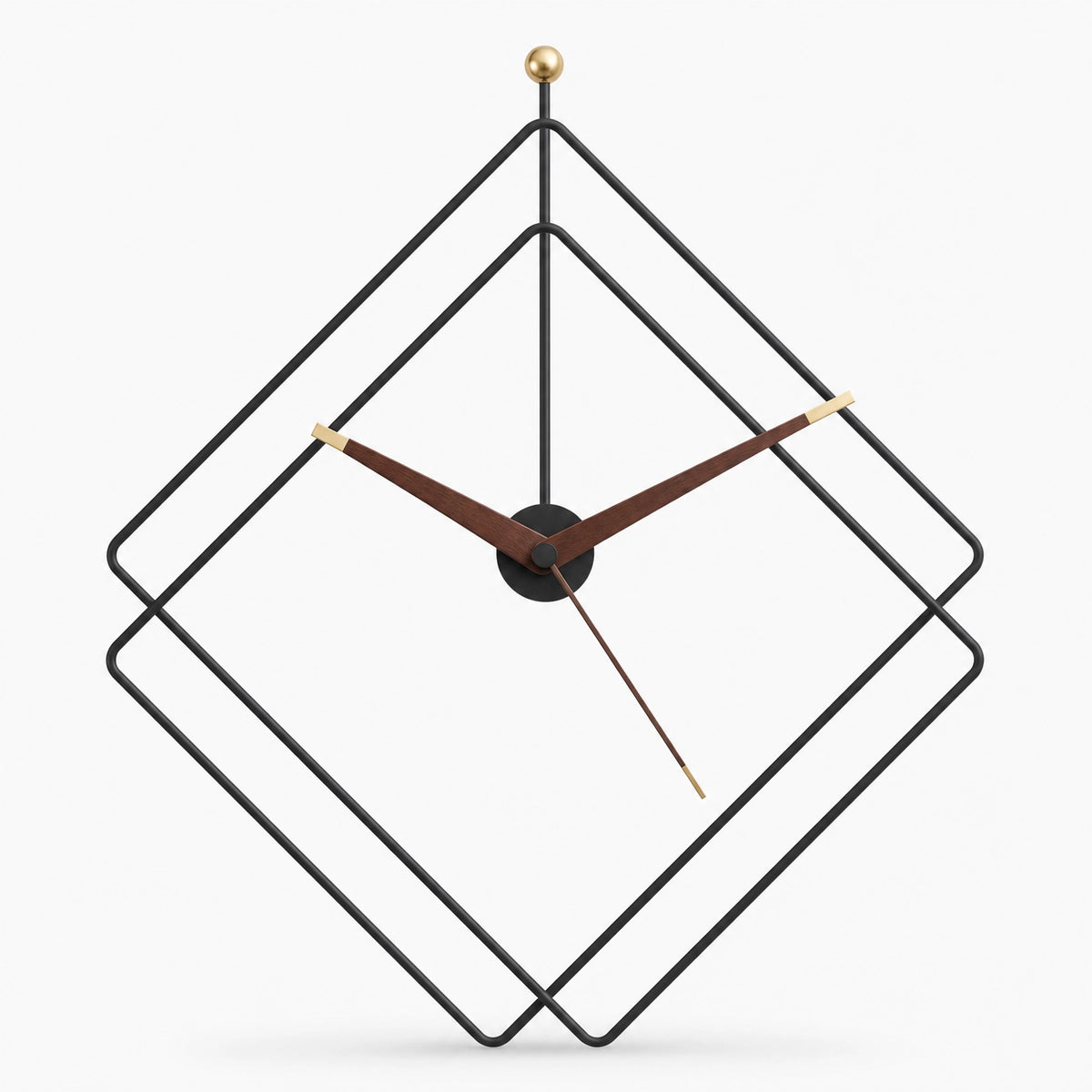 Large Geometric Wall Clock Silent Movement