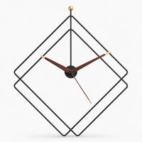 Large Geometric Wall Clock Silent Movement