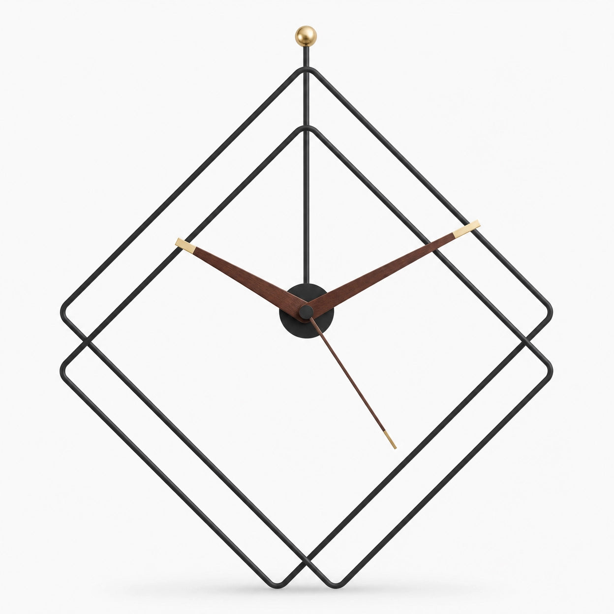 Large Geometric Wall Clock Silent Movement
