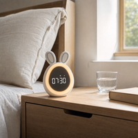 Kids Alarm Clock Bunny Nightlight