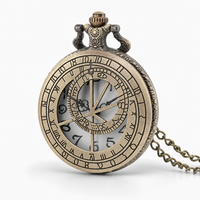 Vintage Astral Compass Skeleton Pocket Watch