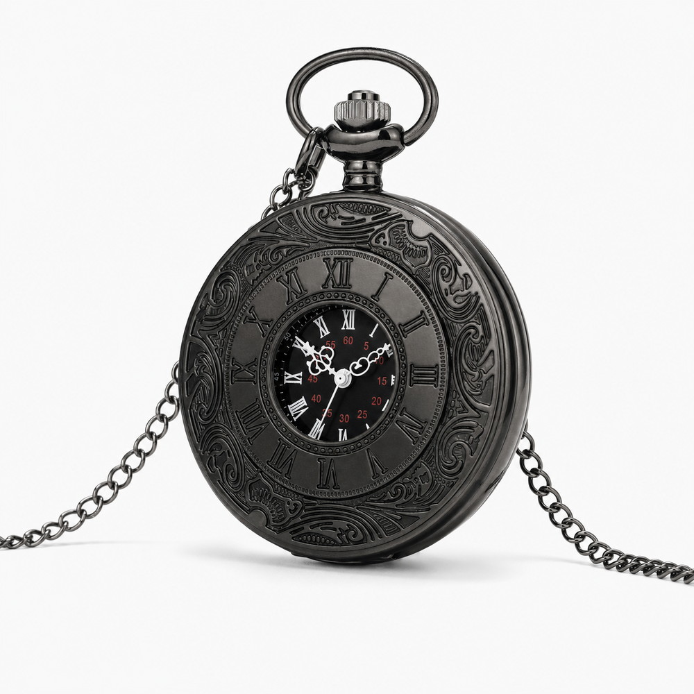 Pocket Watch Vintage Skeleton Exposed Gear