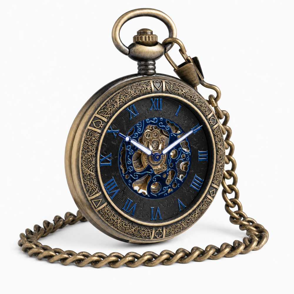 Hunter Case Pocket Watch Roman Numerals