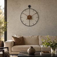 Open Frame Wall Clock Silent
