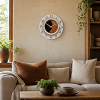 Kitchen Clock Coffee Cup Silent Movement