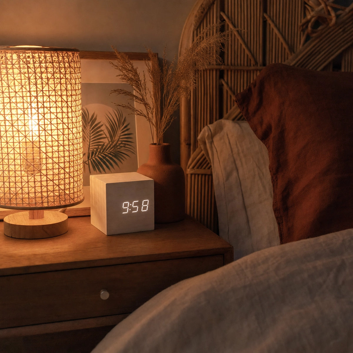 Digital Alarm Clock USB Charging Snooze