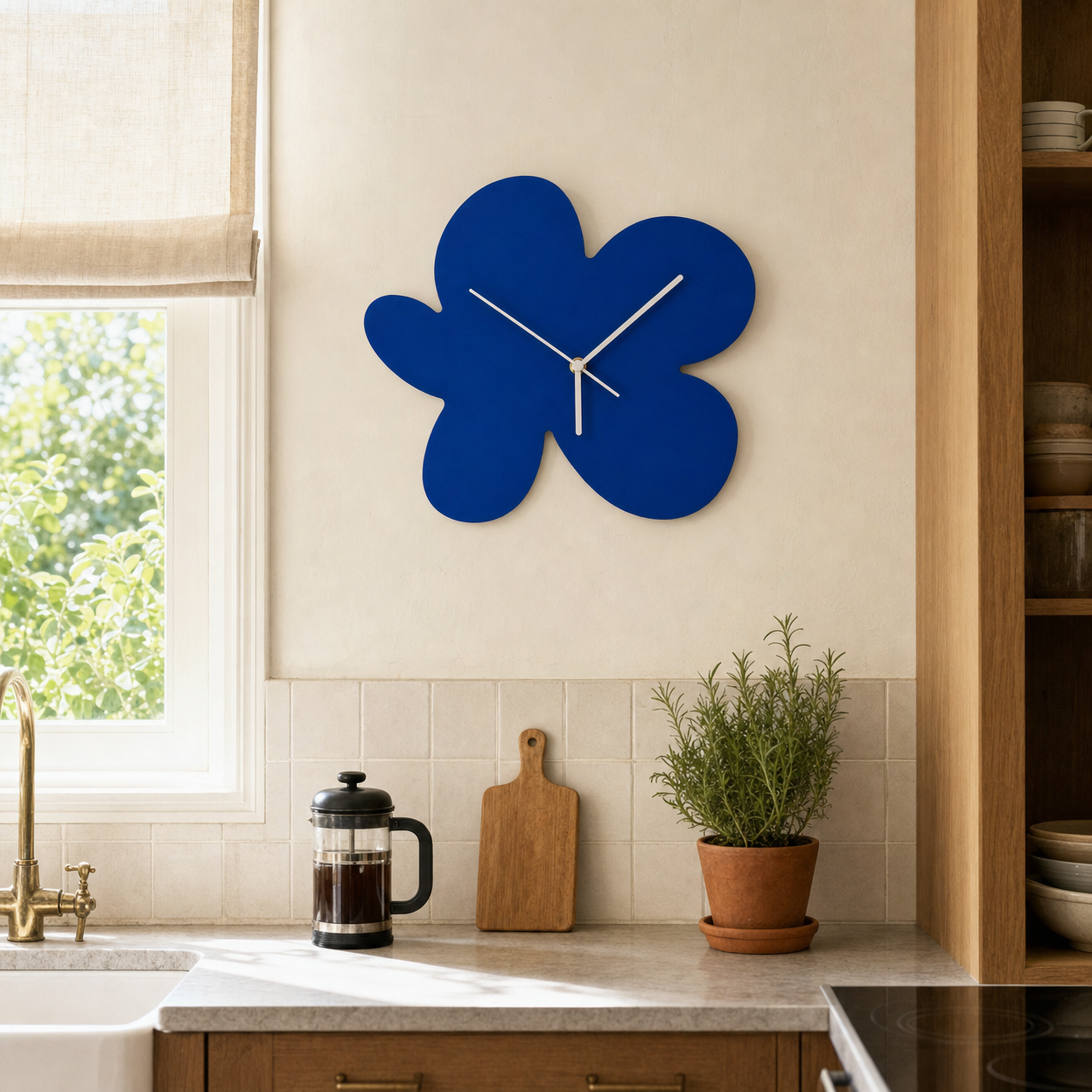 Flower Shape Wall Clock Modern
