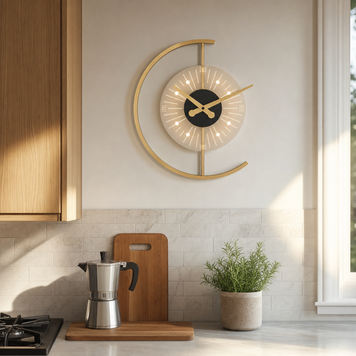 Silent Luminous Effect Wall Clock