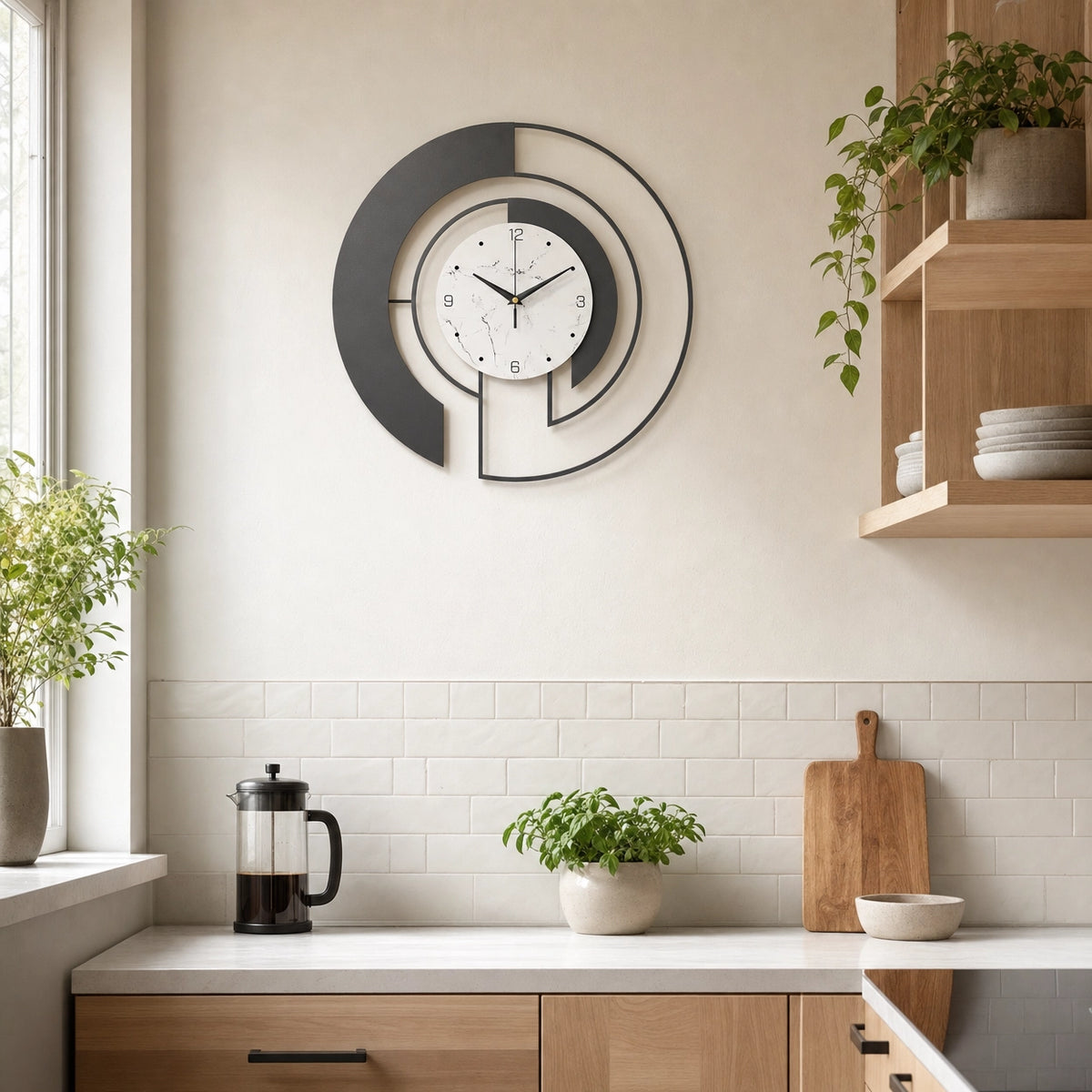 Minimalist Round Wall Clock Silent