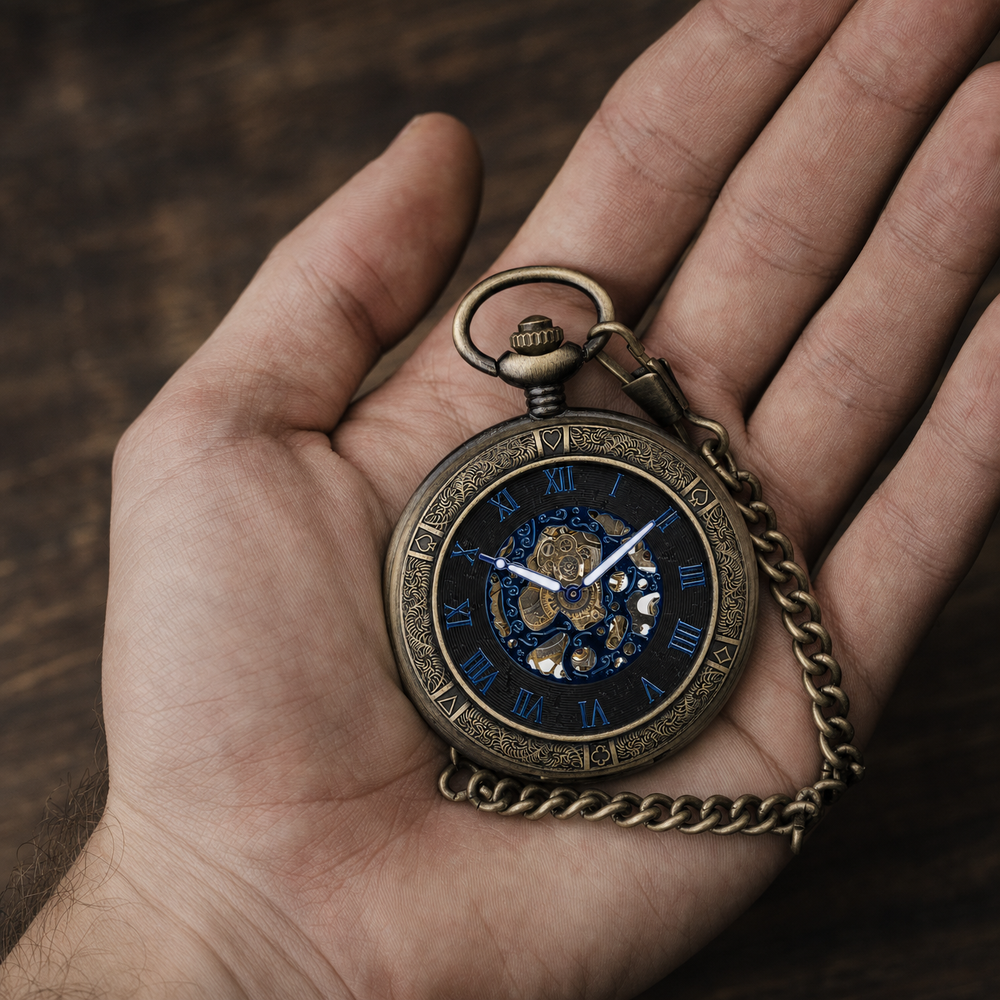 Hunter Case Pocket Watch Roman Numerals