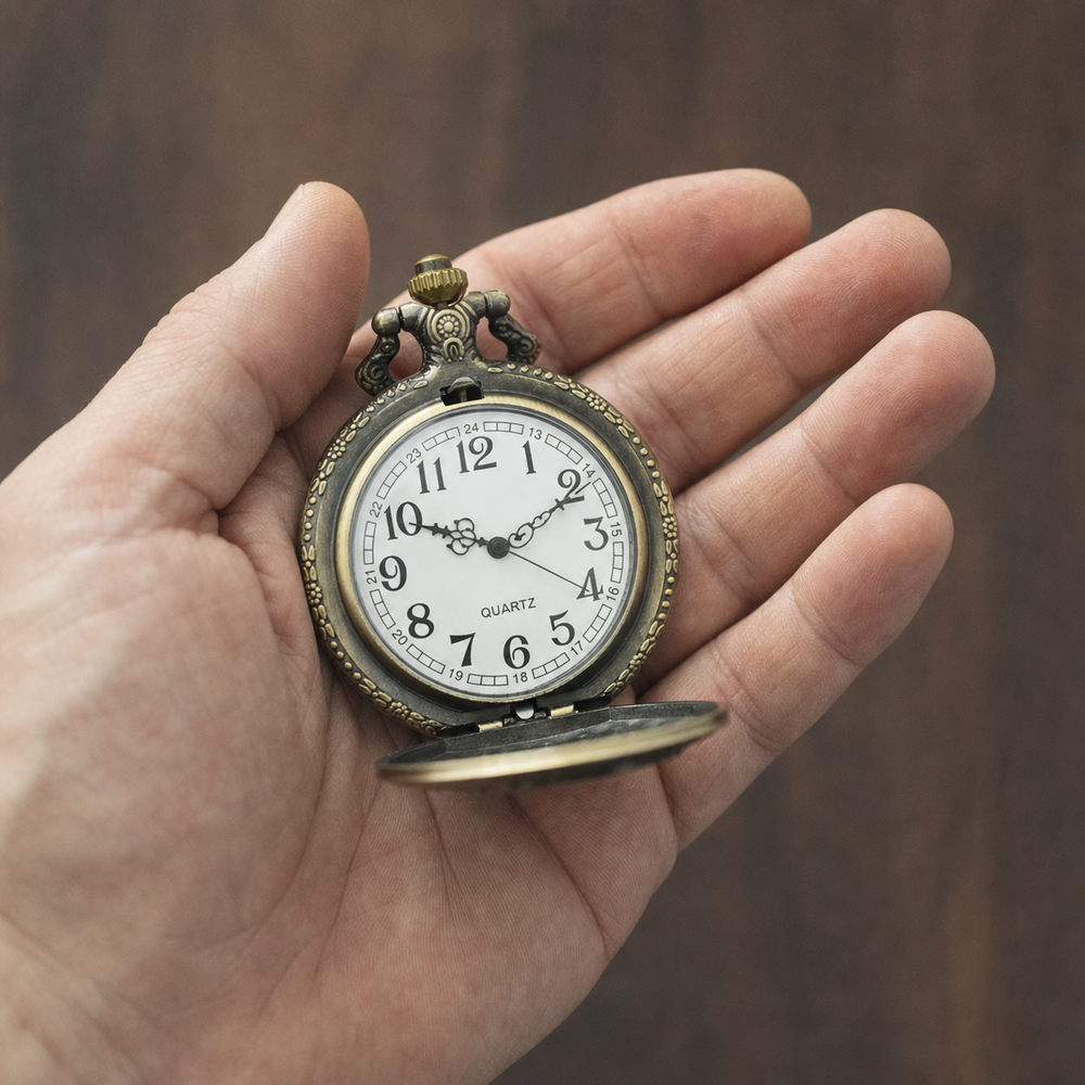 Victorian Mechanical Pocket Watch For Men