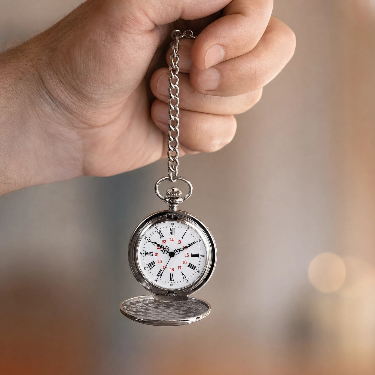 Vintage Open Face Mechanical Pocket Watch