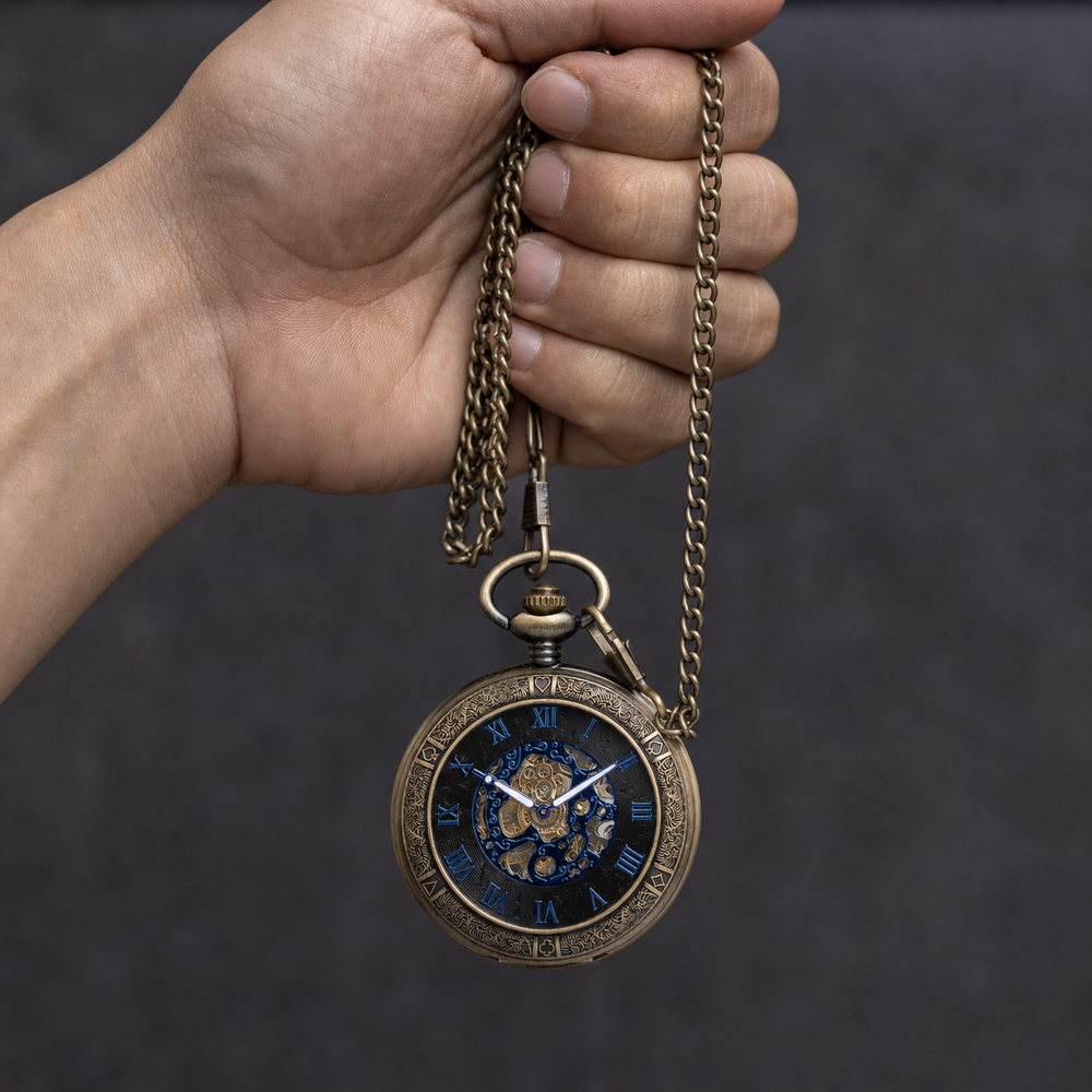 Hunter Case Pocket Watch Roman Numerals