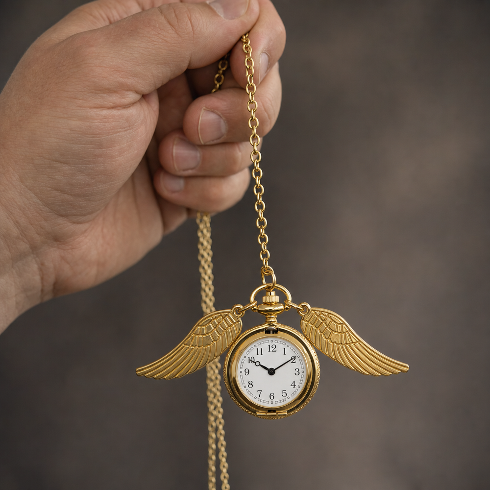 Vintage Open Face Skeleton Pocket Watch