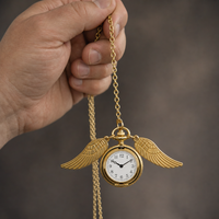 Vintage Open Face Skeleton Pocket Watch