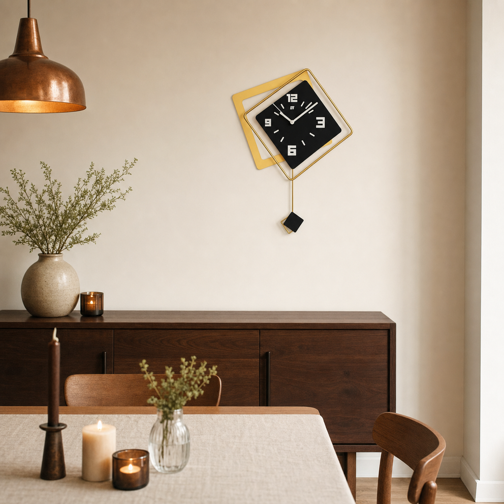 Modern Wall Clock Large Face Silent