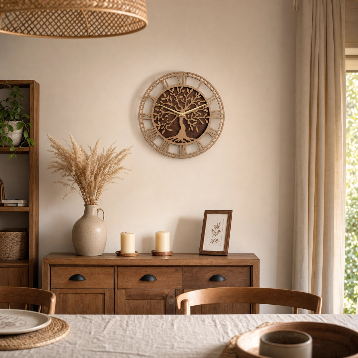 Tree Of Life Wall Clock Roman
