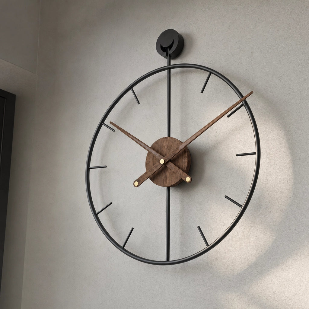 Open Frame Wall Clock Silent